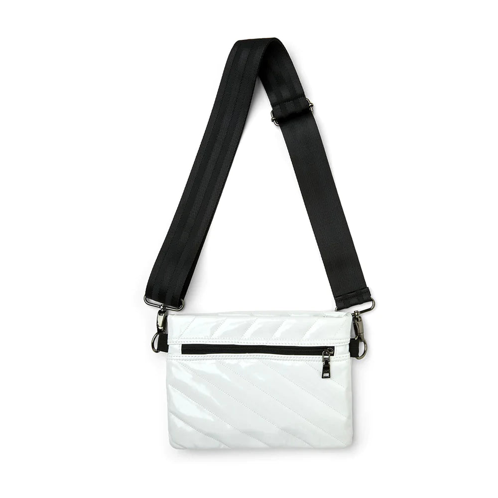 DIAGONAL 2.0 BUM BAG (WHITE PATENT) - THINK ROYLN