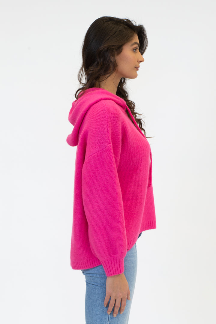 CHARLIE HOODIE (BRIGHT PINK) - LYLA + LUXE