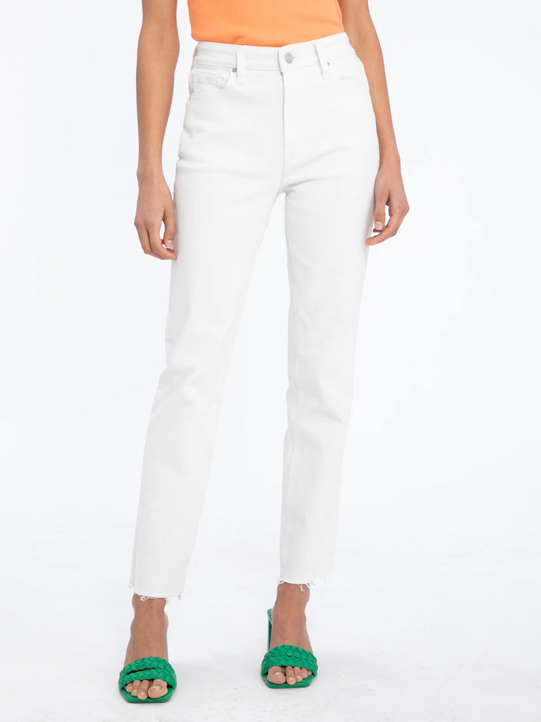 HIGH RISE GOOD VIBES CROP (BRILLIANT WHITE) - SANCTUARY