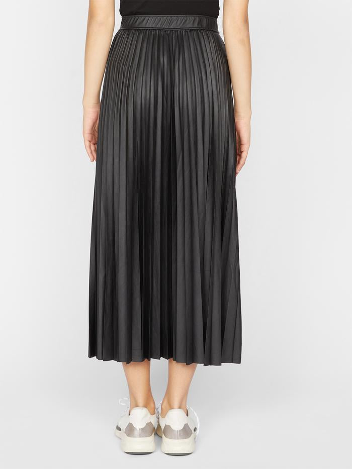 TOP SECRET PLEATED VEGAN LEATHER MIDI SKIRT - SANCTUARY