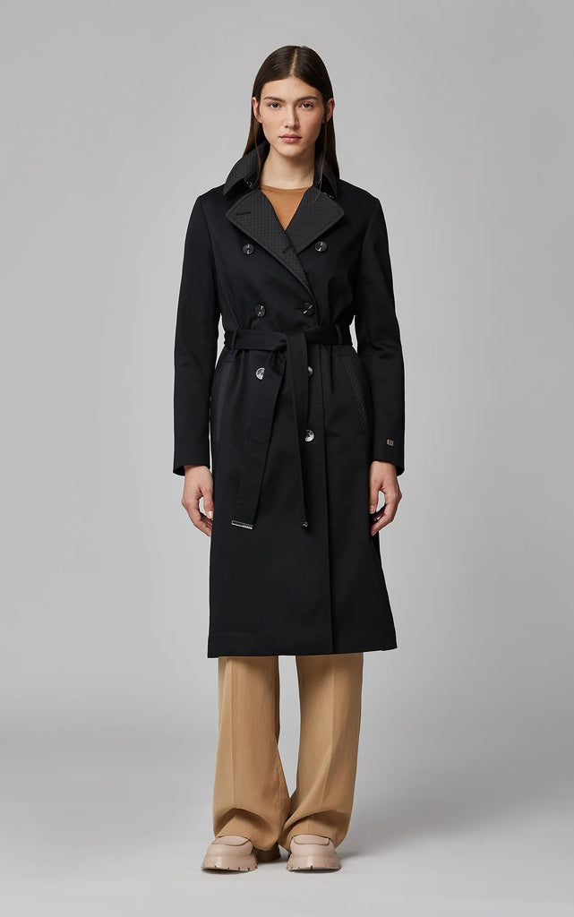 DAPHNE TRENCH COAT (BLACK) - SOIA & KYO