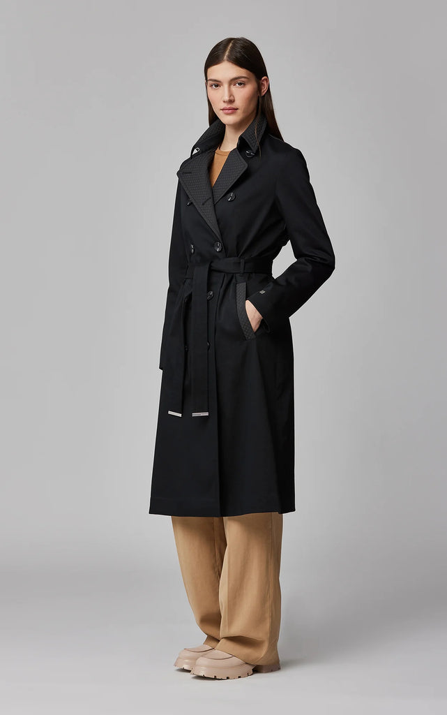 DAPHNE TRENCH COAT (BLACK) - SOIA & KYO