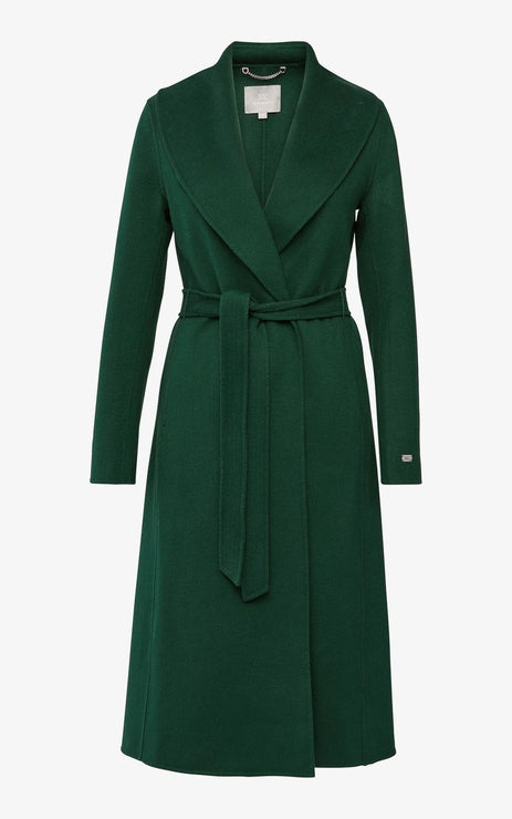 ELEONORE BELTED WOOL COAT (JUNIPER) - SOIA & KYO
