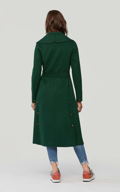 ELEONORE BELTED WOOL COAT (JUNIPER) - SOIA & KYO