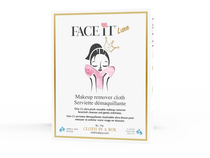 FACE IT LUXE MAKE-UP REMOVER CLOTH (PINK SORBET) - CLOTH IN A BOX