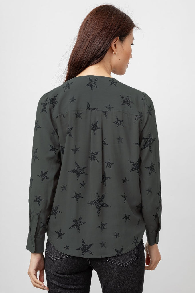 HILLARY BLOUSE (CHEETAH STARS) - RAILS