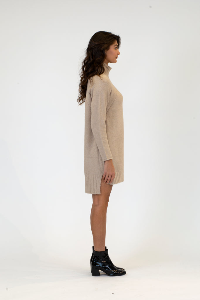 HOLMES TURTLENECK SWEATER DRESS - LYLA + LUXE