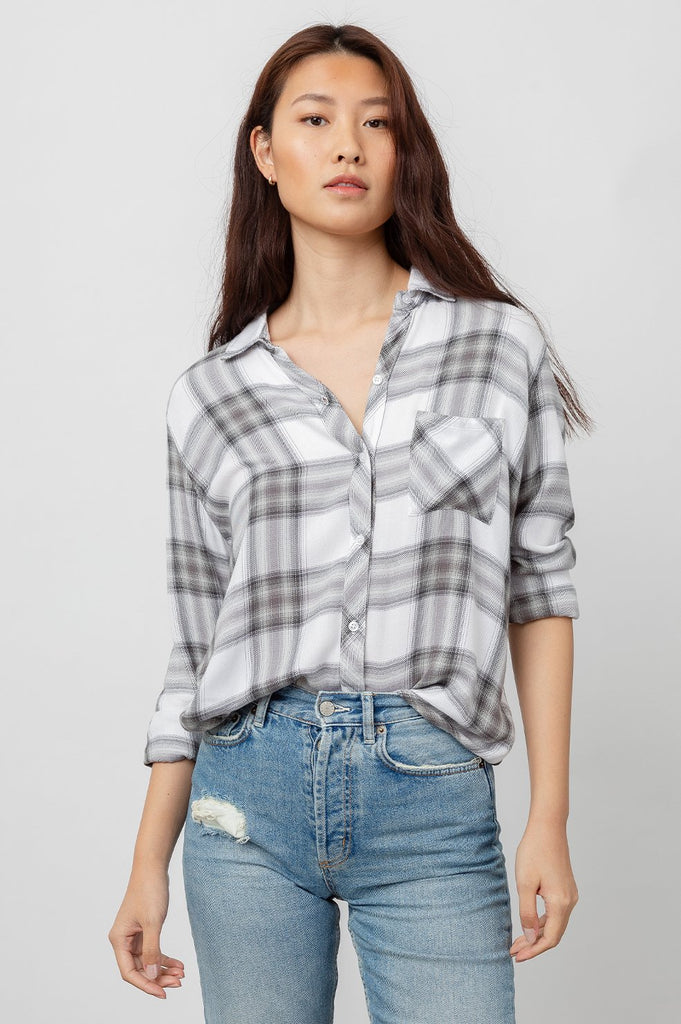 HUNTER PLAID SHIRT (WHITE ASH MINT) - RAILS
