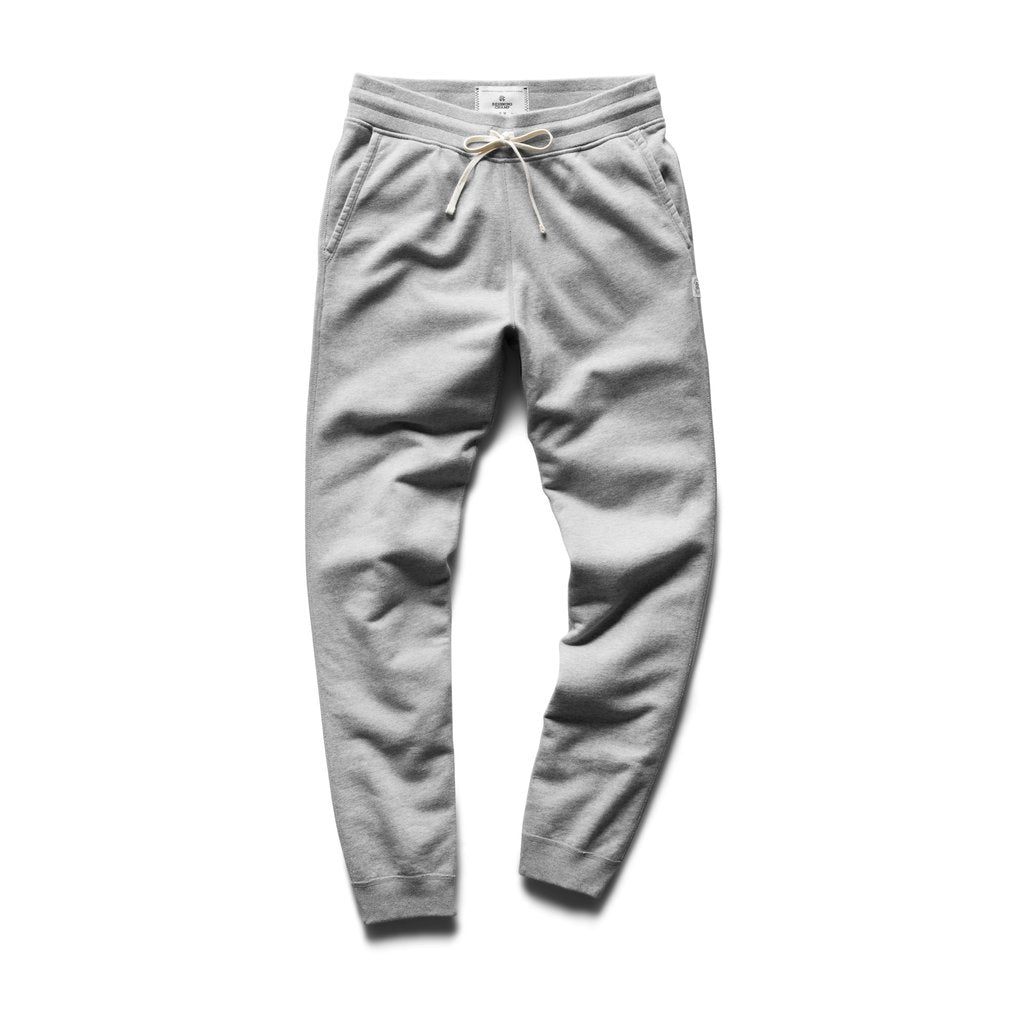 MIDWEIGHT SLIM FIT TERRY SWEAT PANT (GREY) - REIGNING CHAMP