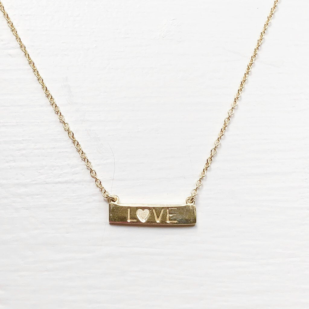 LOVE BAR NECKLACE - RIGHT HAND GAL
