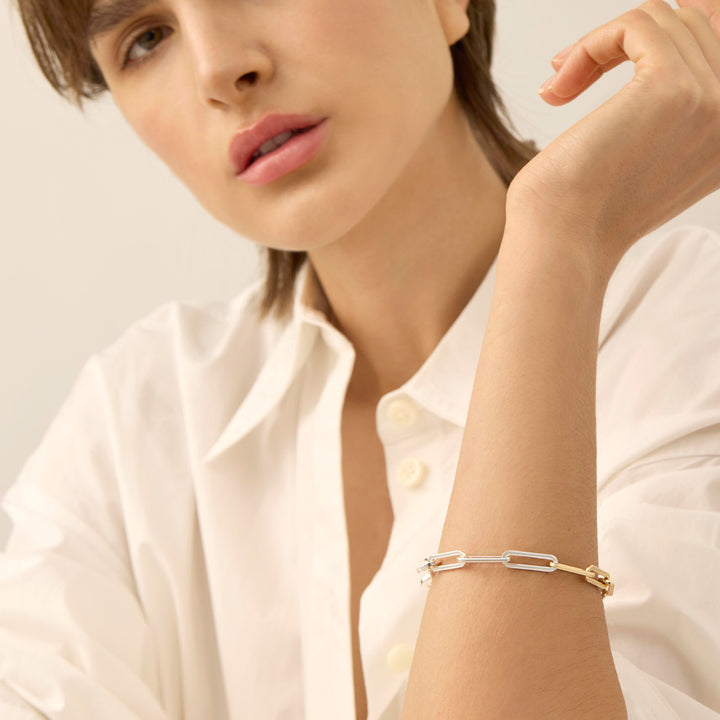 ANDI SLIM BRACELET (TWO-TONE) - JENNY BIRD