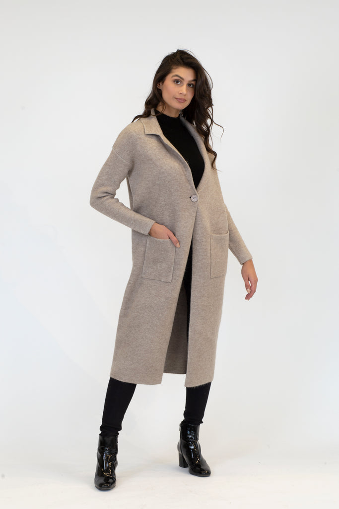 JIMMI LONG COAT (OATMEAL) - LYLA + LUXE