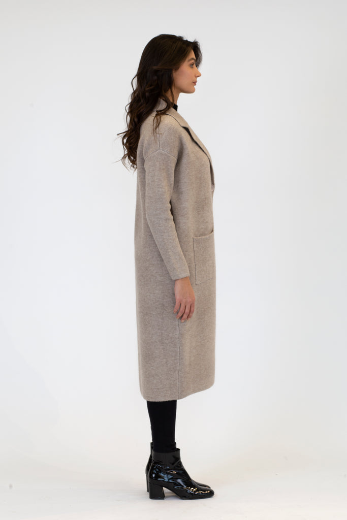 JIMMI LONG COAT (OATMEAL) - LYLA + LUXE