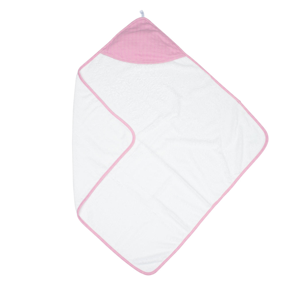 BAMBOO HOODED TOWEL (WHITE/SUNSET) - JUDDLIES