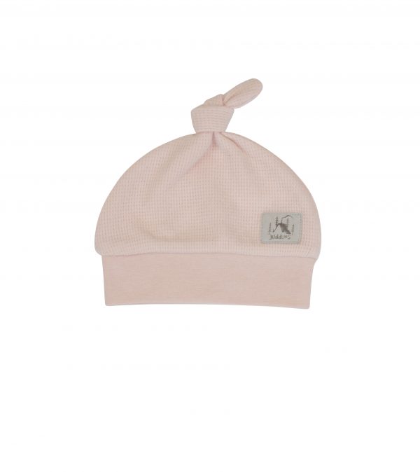 MINI WAFFLE NEWBORN HAT (PINK CLAY) - JUDDLIES