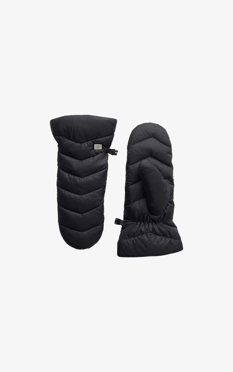 JULIA QUILTED PUFFER MITTENS (BLACK) - SOIA & KYO