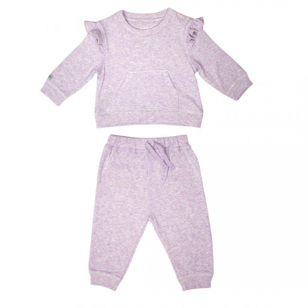 2 PIECE JOGGER SET (LAVENDER FLECK) - JUDDLIES