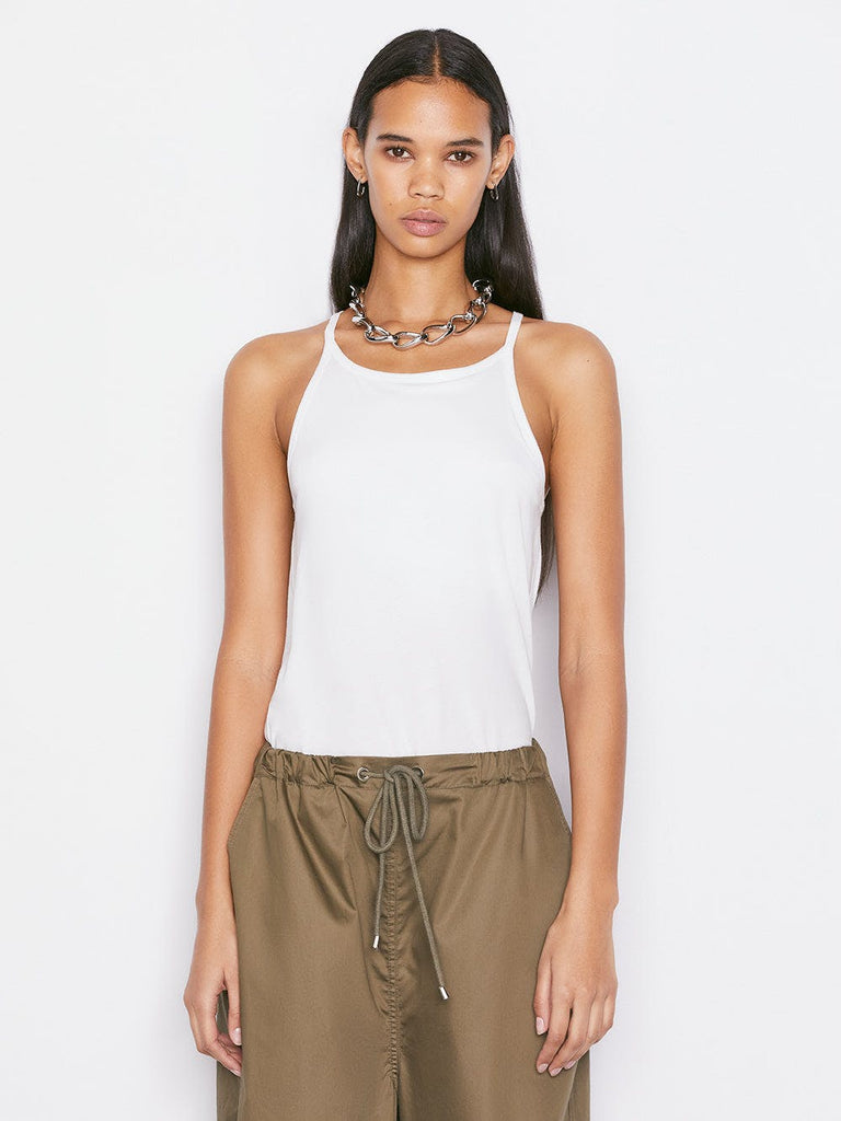 LE MID RISE CAMI (BLANC) - FRAME