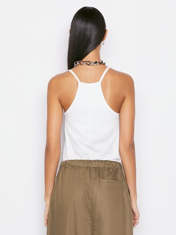 LE MID RISE CAMI (BLANC) - FRAME