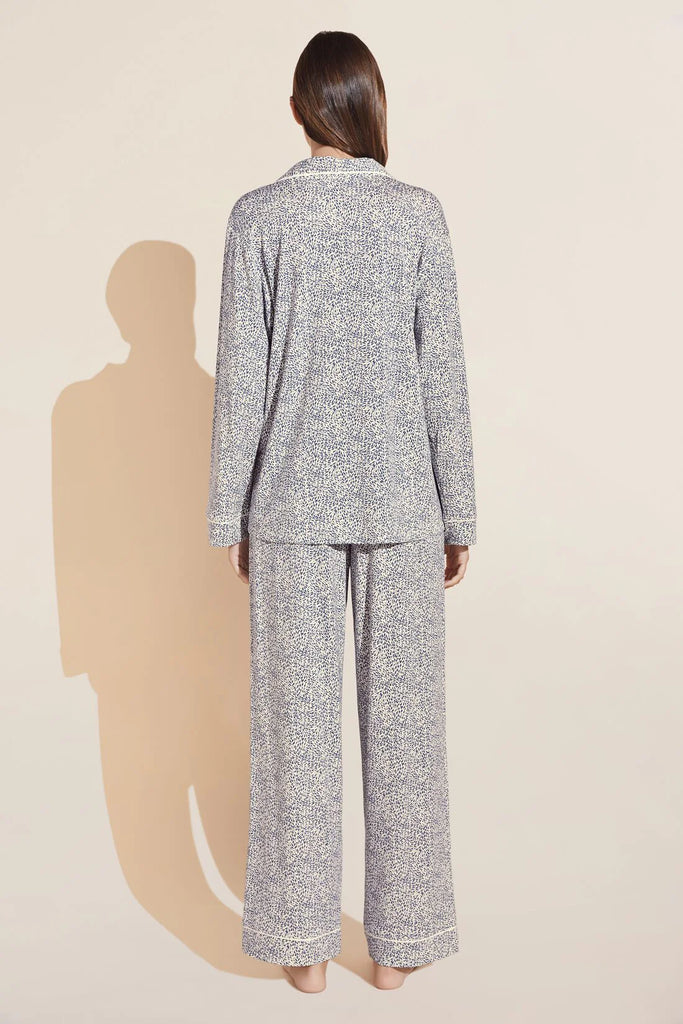 GISELE PRINTED LONG SLEEVE PJ SET (ANIMALE COASTAL BLUE) - EBERJEY