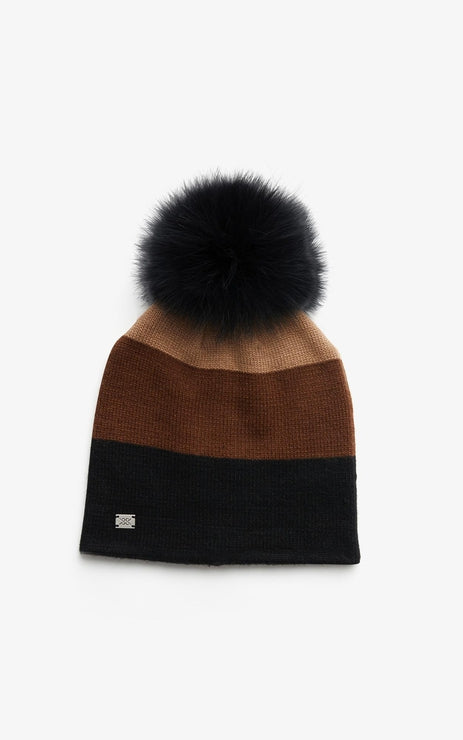 NOVAH COLOUR-BLOCK KNIT HAT - SOIA & KYO