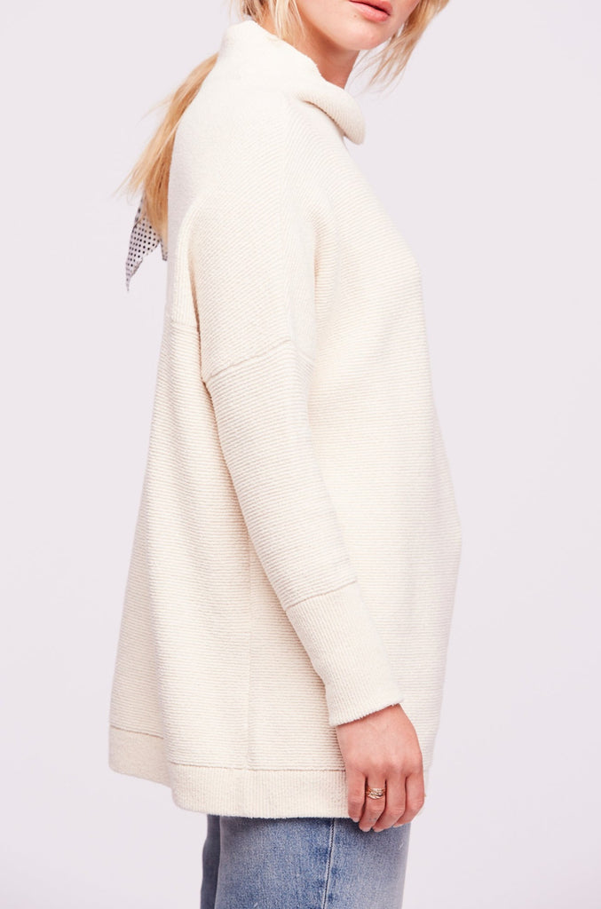 OTTOMAN SLOUCHY TUNIC (ECRU) - FREE PEOPLE