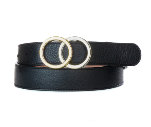 OTIR DOUBLE RING BUCKLE BELT (BLACK) - BRAVE