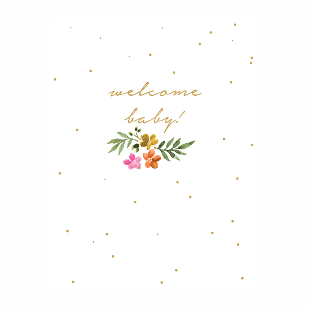 WELCOME BABY FLORALS - PAPER E. CLIPS
