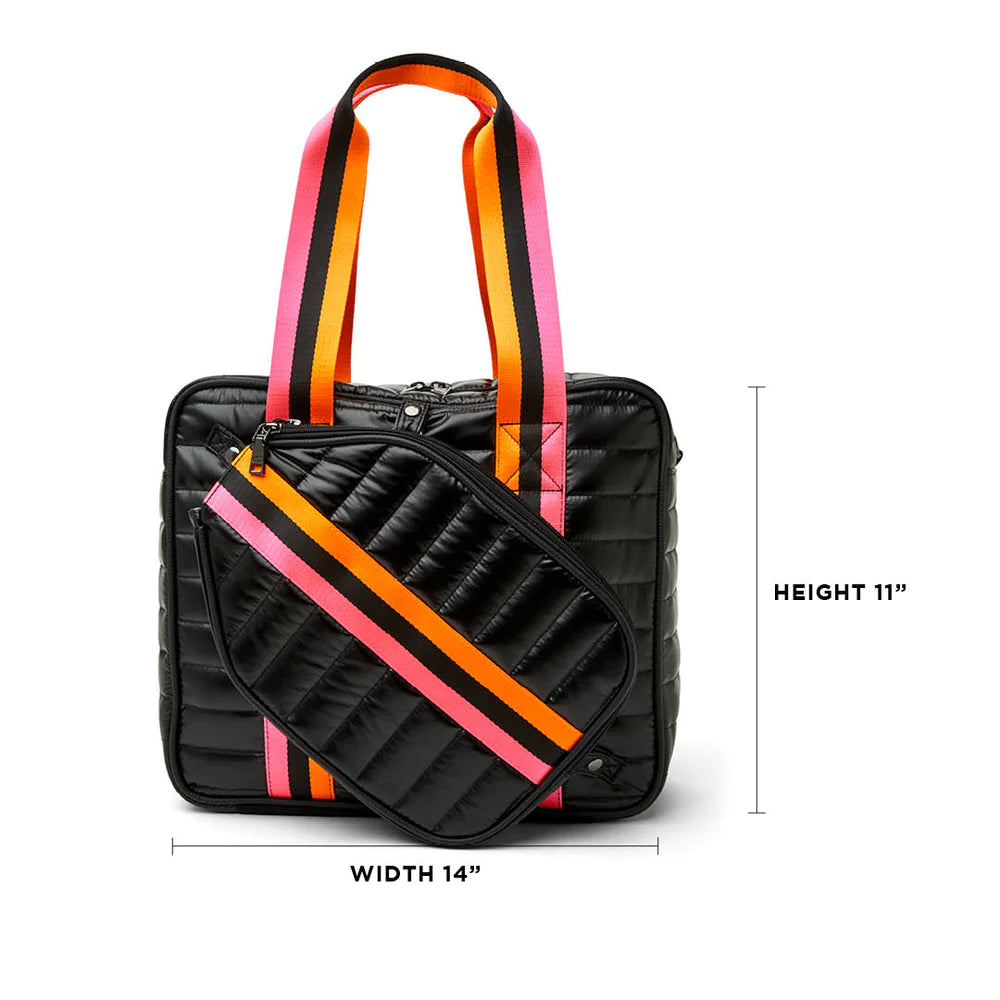 SPORTY SPICE PICKLEBALL BAG (PEARL BLACK) - THINK ROYLN