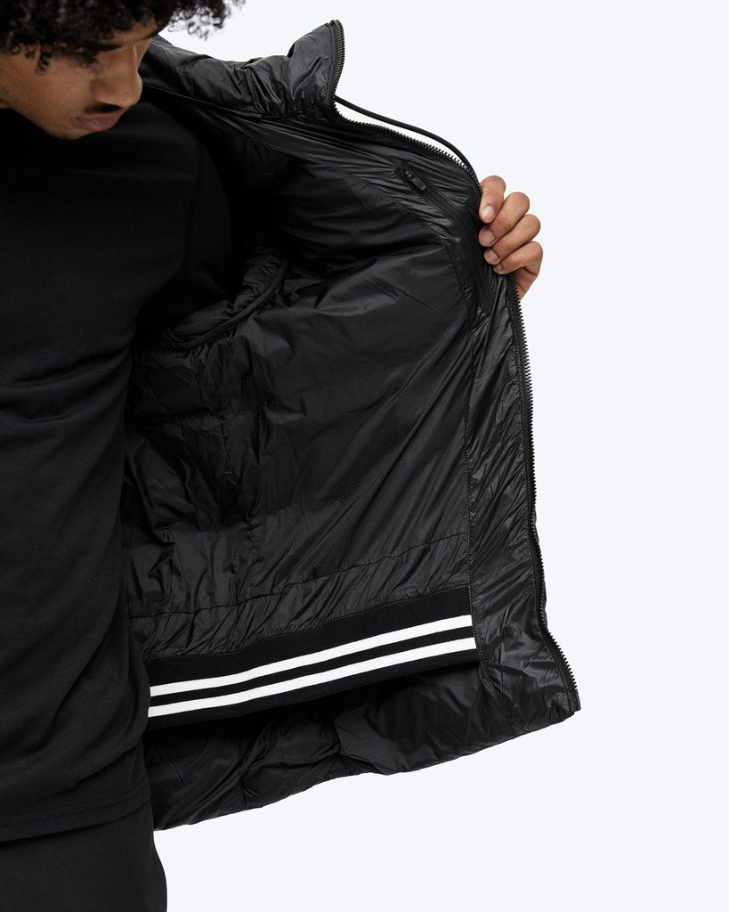 GOOSE DOWN HOODED JACKET (BLACK) - REIGNING CHAMP