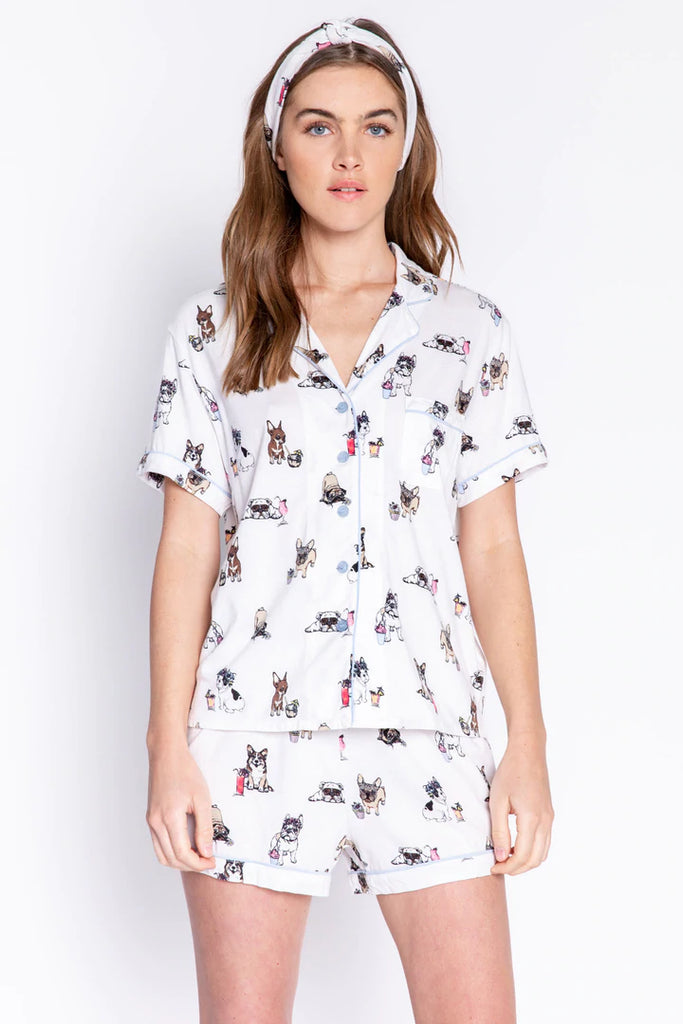 PLAYFUL PRINTS DOGS PJ SET - PJ SALVAGE