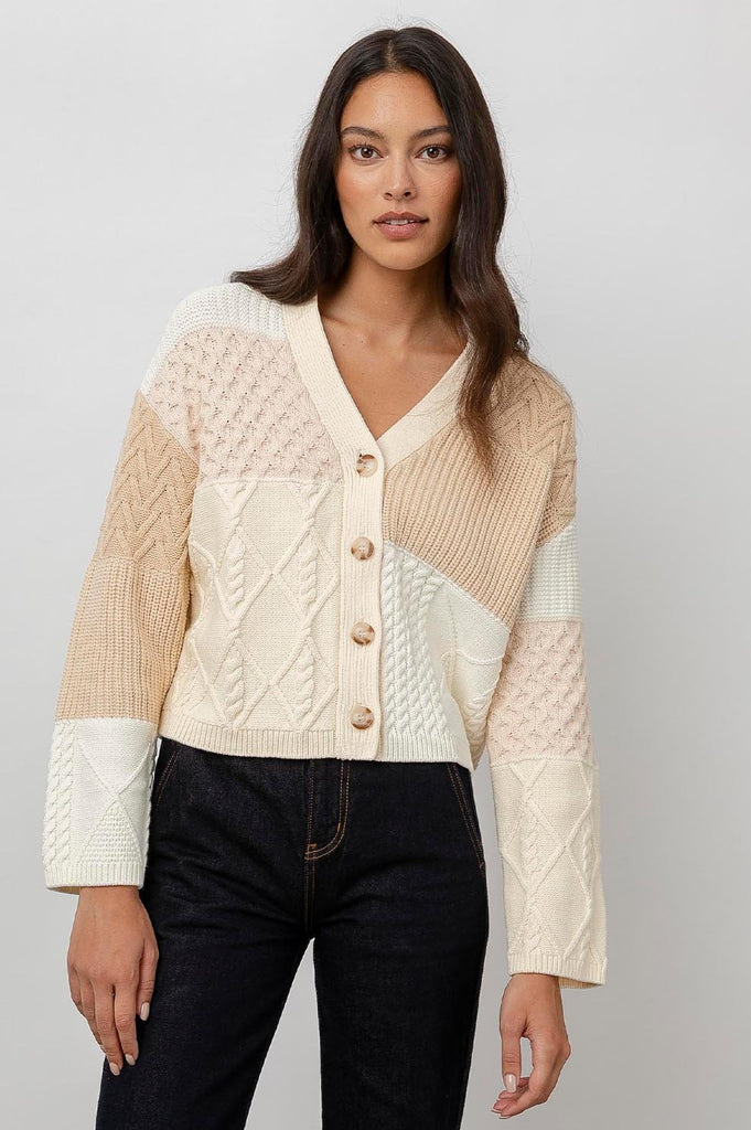 Cos patchwork online oversized cardigan