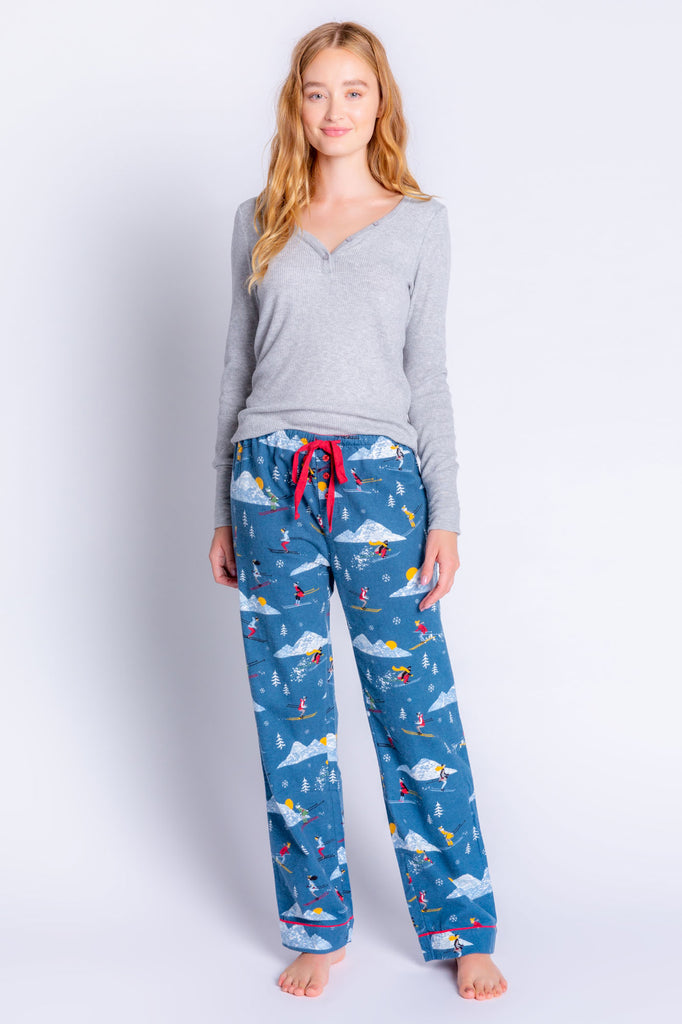 SKI PRINTED FLANNEL PANTS - PJ SALVAGE