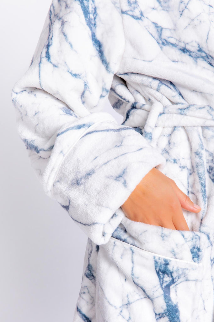LUXE PLUSH MARBLE ROBE - PJ SALVAGE