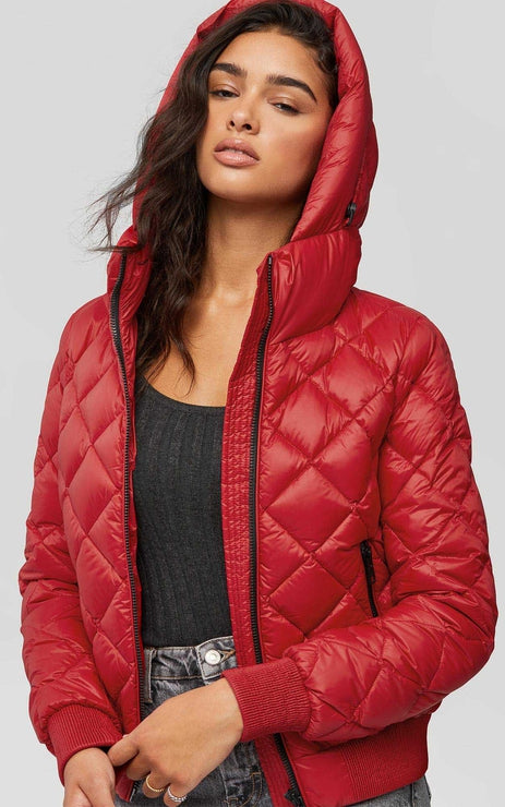 SENNA LIGHTWEIGHT DOWN BOMBER (RUBY) - SOIA & KYO
