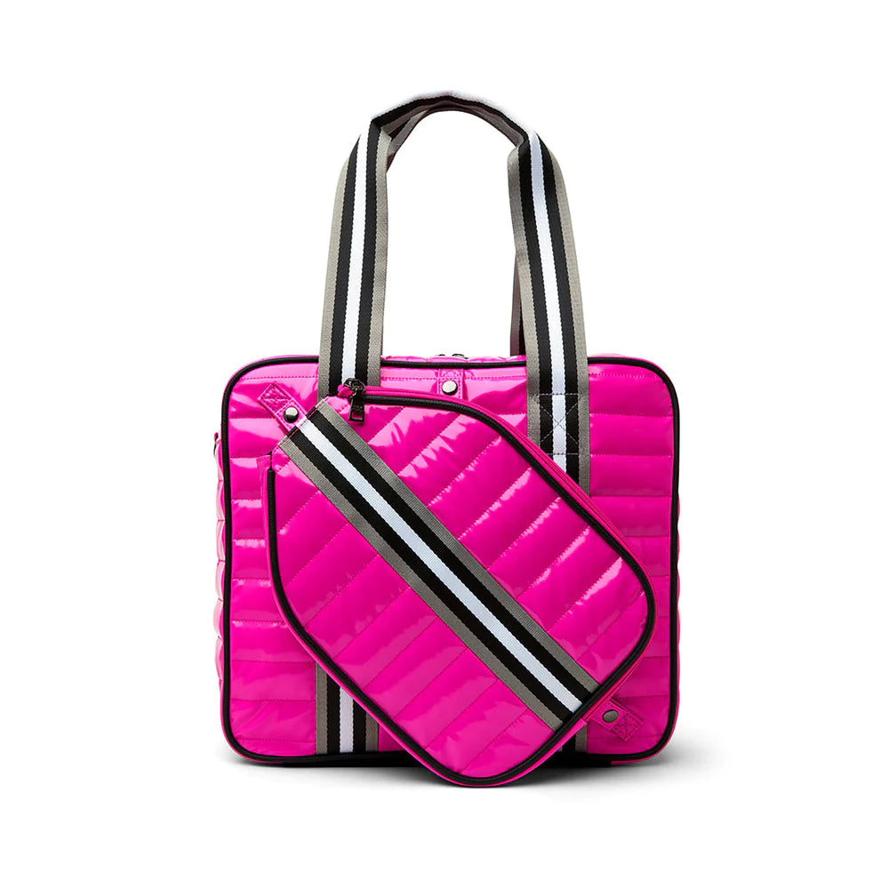 SPORTY SPICE PICKLEBALL BAG (SIZZLING PINK PATENT) - THINK ROYLN