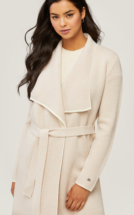 STELLA KNIT COATIGAN WITH BELT - SOIA & KYO