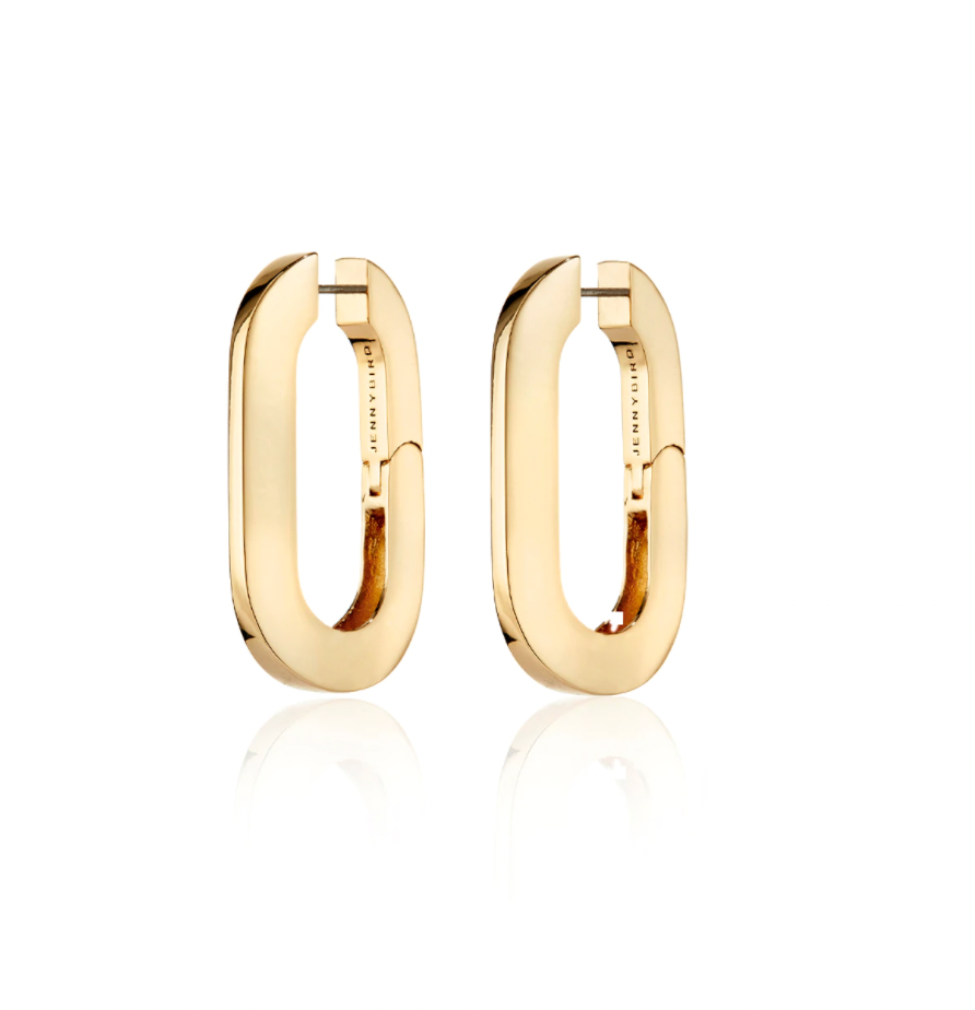 MEGA U-LINK EARRINGS (GOLD) - JENNY BIRD