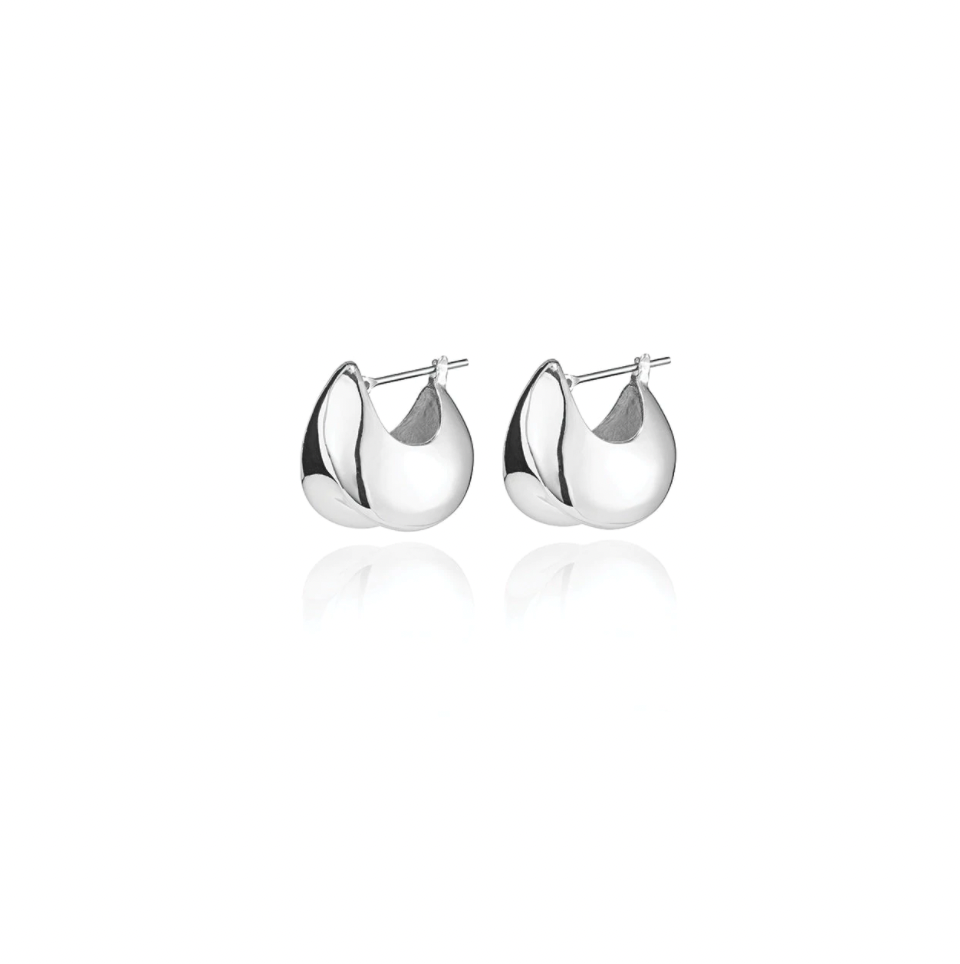 ARLO PUFF EARRINGS (SILVER) - JENNY BIRD