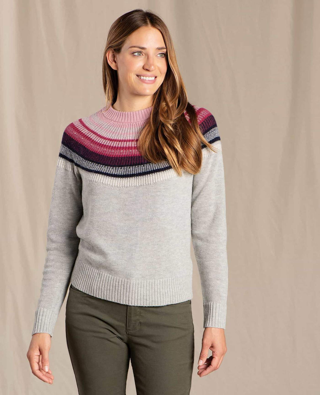 CAZADERO CREW SWEATER (LIGHT ASH) - TOAD&CO