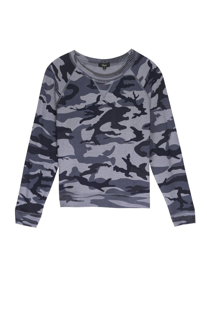 THEO SWEATSHIRT (INDIGO CAMO) - RAILS