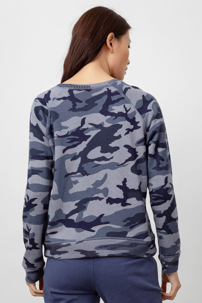 THEO SWEATSHIRT (INDIGO CAMO) - RAILS