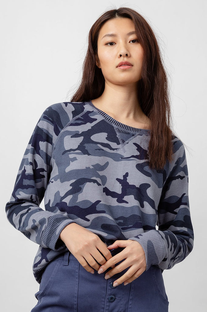 THEO SWEATSHIRT (INDIGO CAMO) - RAILS