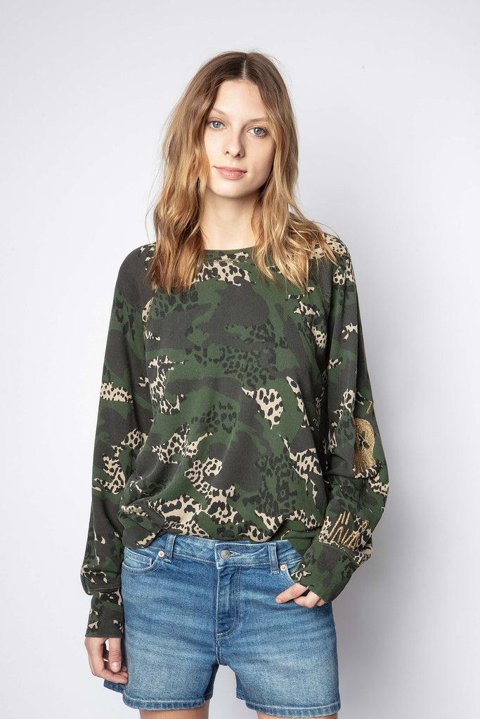 JORMI CAMO SWEATSHIRT - ZADIG & VOLTAIRE