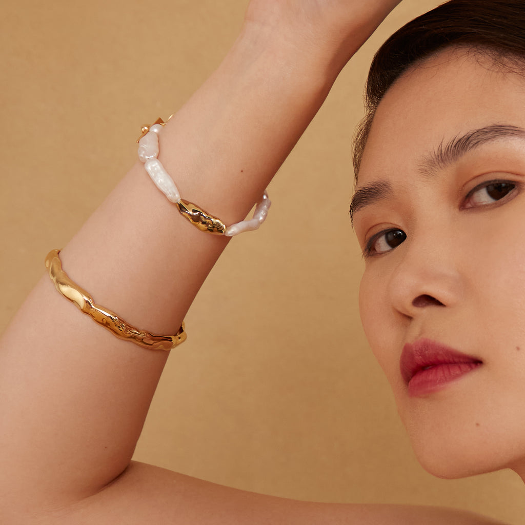 WAVI BANGLE (GOLD) - BIKO