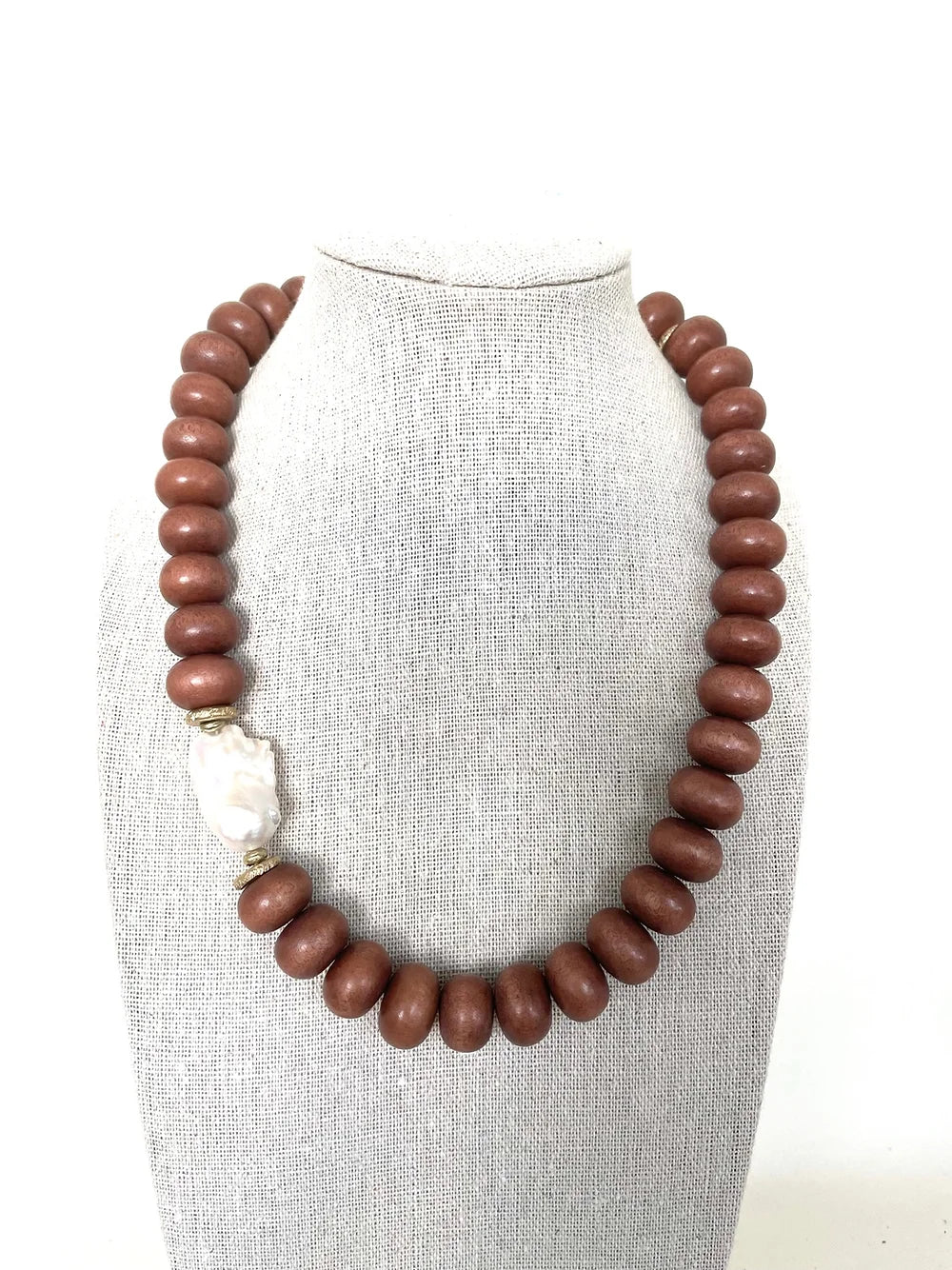 Giant wooden 2025 bead necklace