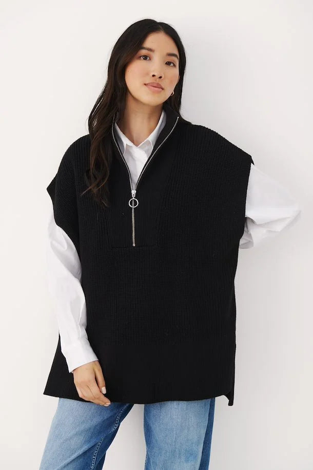 Zip up 2025 sweater vest