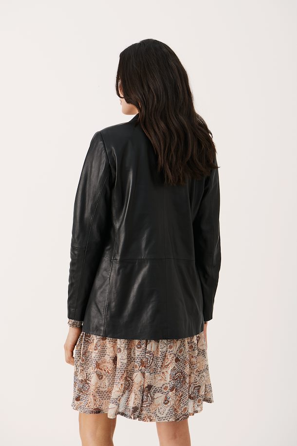 ROXANNA LEATHER BLAZER - PART TWO