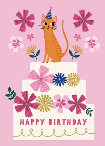 BIRTHDAY CAT - PAPER E. CLIPS