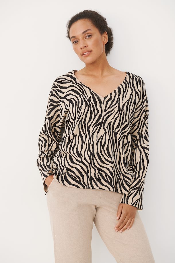 HANIA PULLOVER (CEMENT ZEBRA) - PART TWO